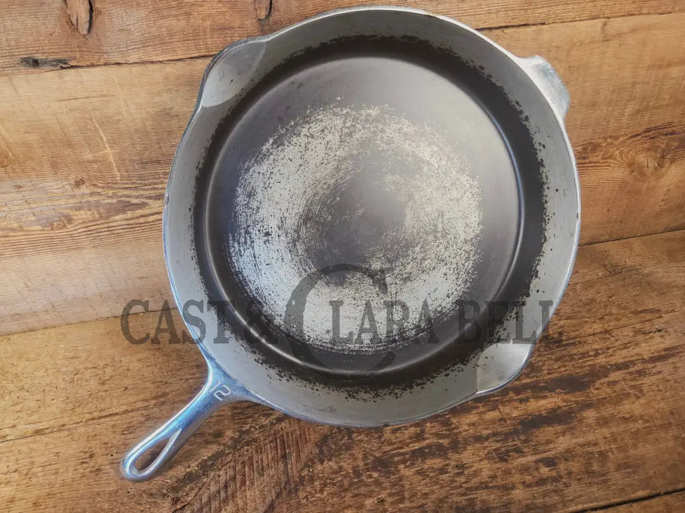 The Premier Skillet! Huge 1920’s Griswold No. 12 Skillet with Block Logo 719. Chrome Finish - Skillet