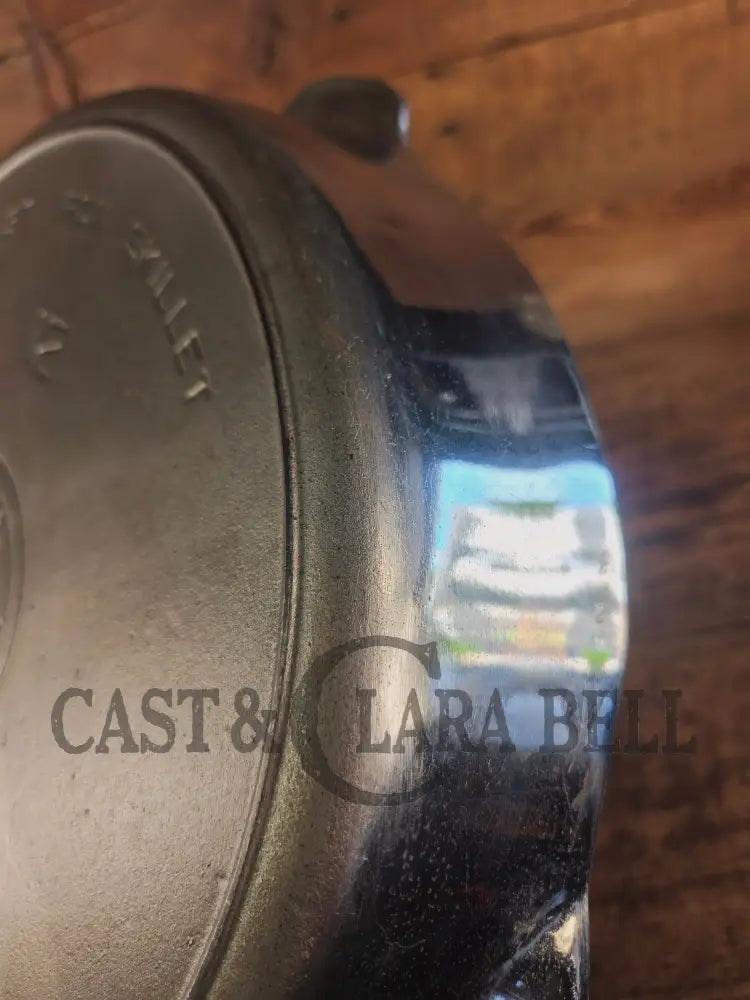 The Premier Skillet! Huge 1920’s Griswold No. 12 Skillet with Block Logo 719. Chrome Finish - Skillet