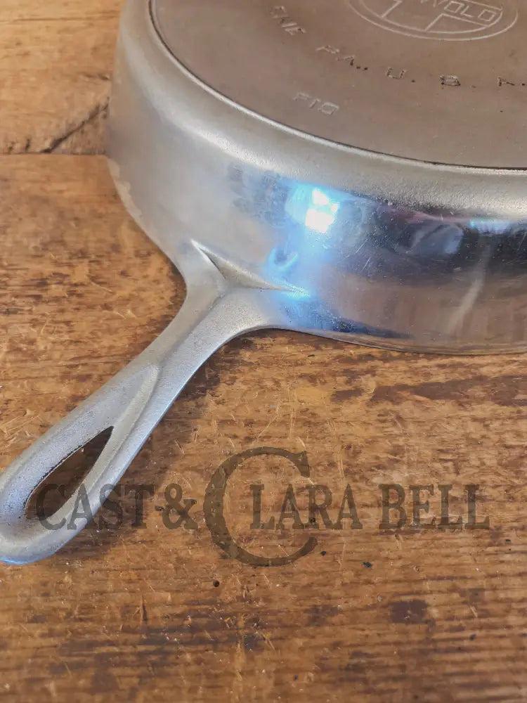 The Premier Skillet! Huge 1920’s Griswold No. 12 Skillet with Block Logo 719. Chrome Finish - Skillet