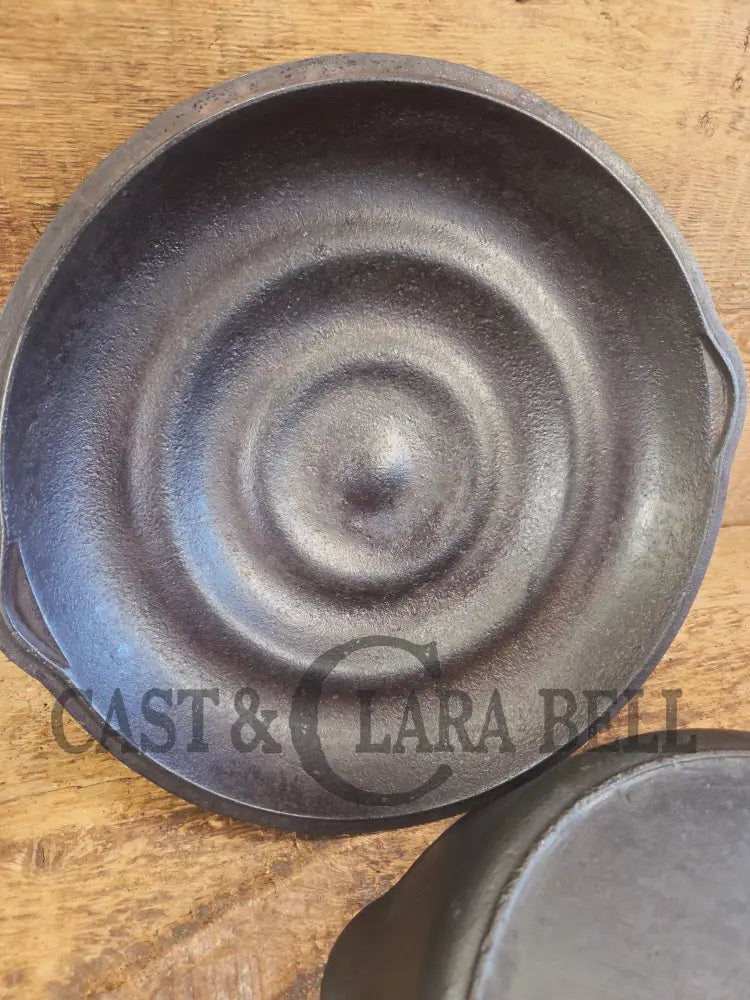 TOUGH one to find! Missouri made Crescent Foundry ’Ozark’ #8 Cast Iron Deep Broiler! - Skillet