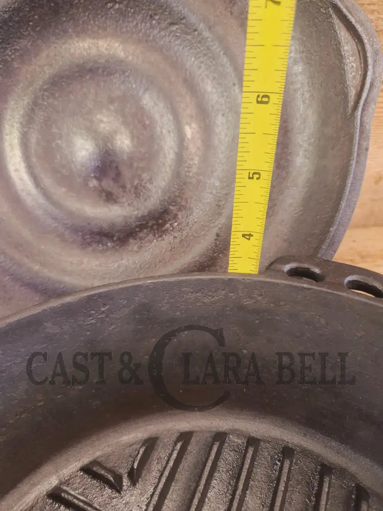 TOUGH one to find! Missouri made Crescent Foundry ’Ozark’ #8 Cast Iron Deep Broiler! - Skillet