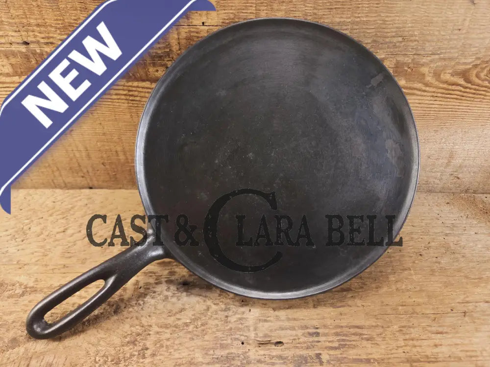 Tougher to find. 1920’s Favorite Piqua Ware #7 Round Cast Iron Griddle with Smiley Logo. Perfect grilled cheese and