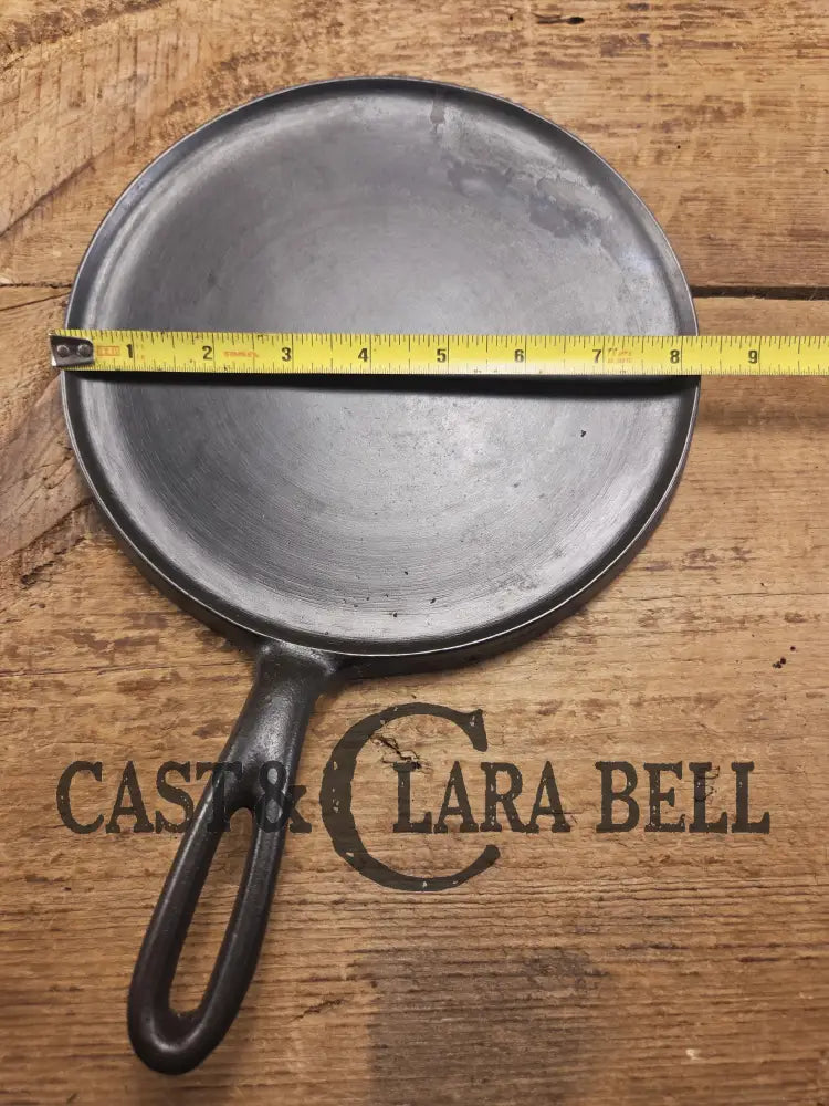 Tougher to find. 1920’s Favorite Piqua Ware #7 Round Cast Iron Griddle with Smiley Logo. Perfect grilled cheese and