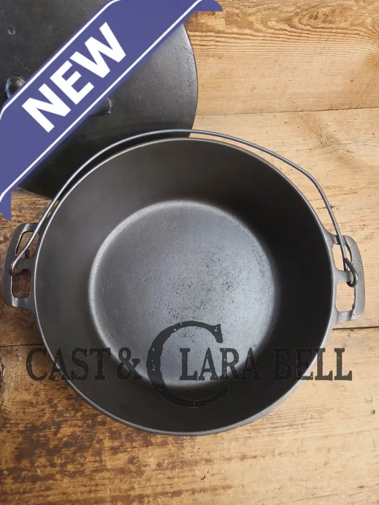 Tougher to find! Gorgeous early 1900’s Wapak #8 Stright Logo Cast Iron Dutch Oven. Fully restored and ready to use.