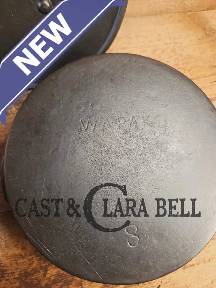 Tougher to find! Gorgeous early 1900’s Wapak #8 Stright Logo Cast Iron Dutch Oven. Fully restored and ready to use.