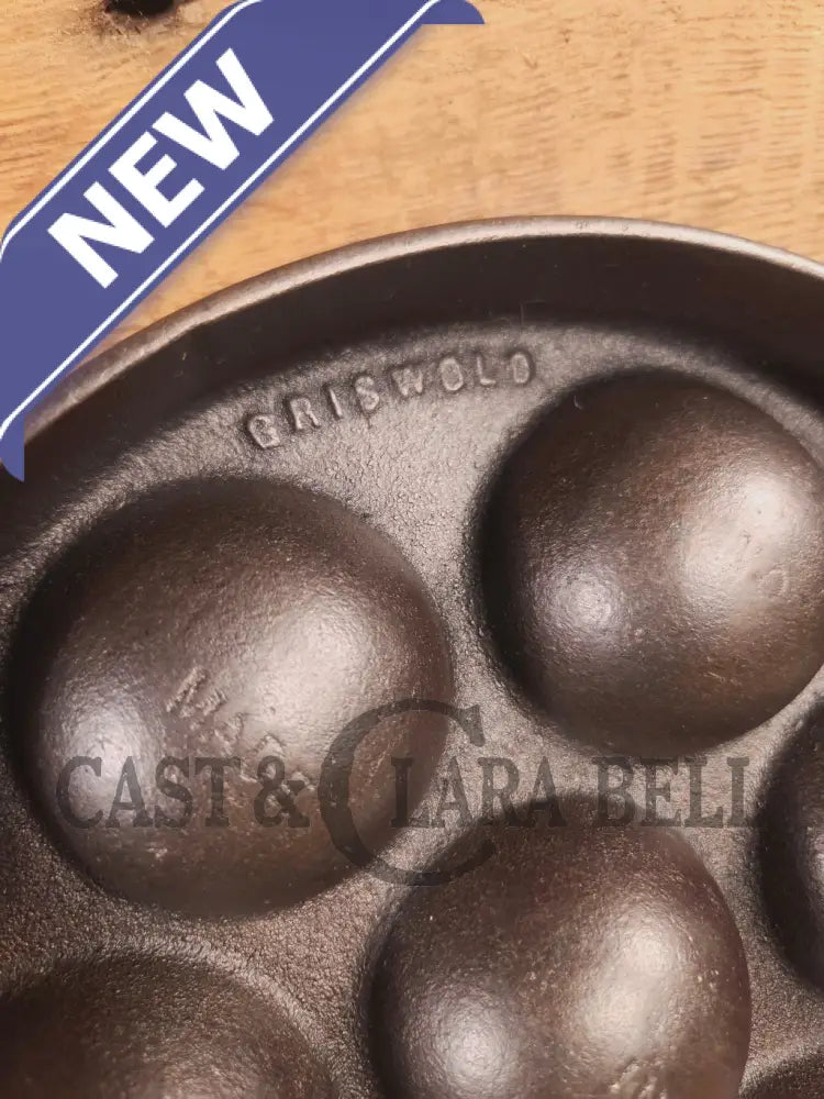 Trending! Beautiful Griswold No. 32 Cast Iron Aebleskiver 962. Awesome poached eggs! - Skillet
