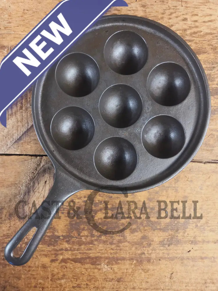 Trending! Beautiful Griswold No. 32 Cast Iron Aebleskiver 962. Awesome poached eggs! - Skillet