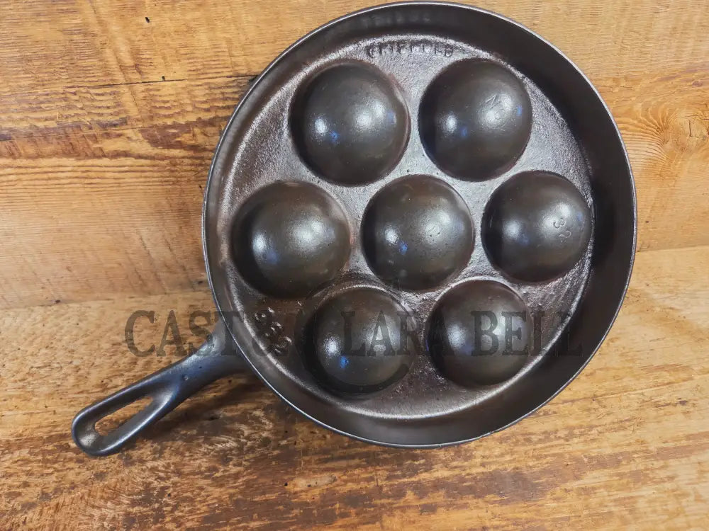 Trending! Beautiful Griswold No. 32 Cast Iron Aebleskiver 962. Awesome poached eggs! - Skillet