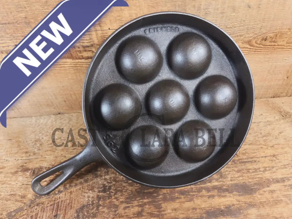 Trending! Beautiful Griswold No. 32 Cast Iron Aebleskiver 962. Awesome poached eggs! - Skillet