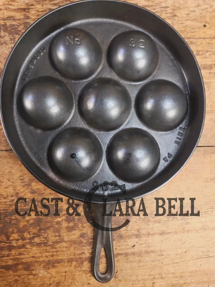 Trending! Beautiful Griswold No. 32 Cast Iron Aebleskiver 962. Awesome poached eggs! Skillet