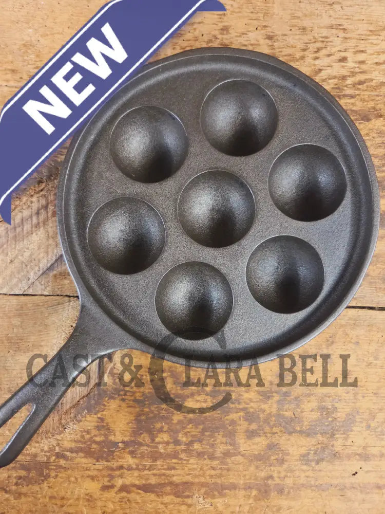 Trending! Beautiful Griswold No. 32 Cast Iron Aebleskiver 962. Awesome poached eggs! - Skillet