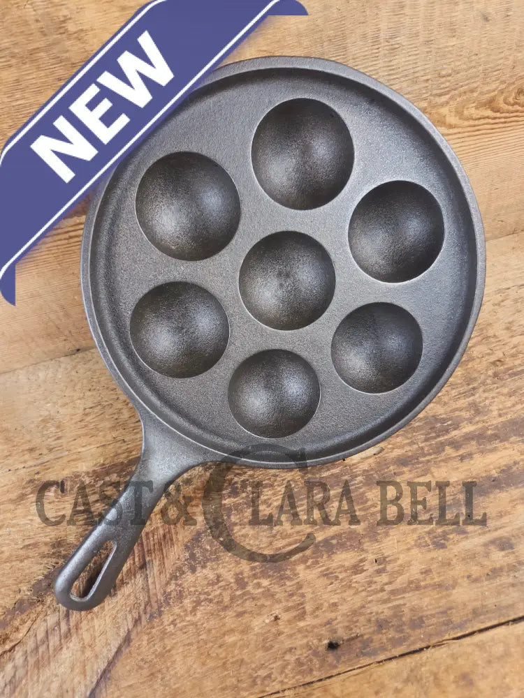 Trending! Beautiful Griswold No. 32 Cast Iron Aebleskiver 962. Awesome poached eggs! - Skillet