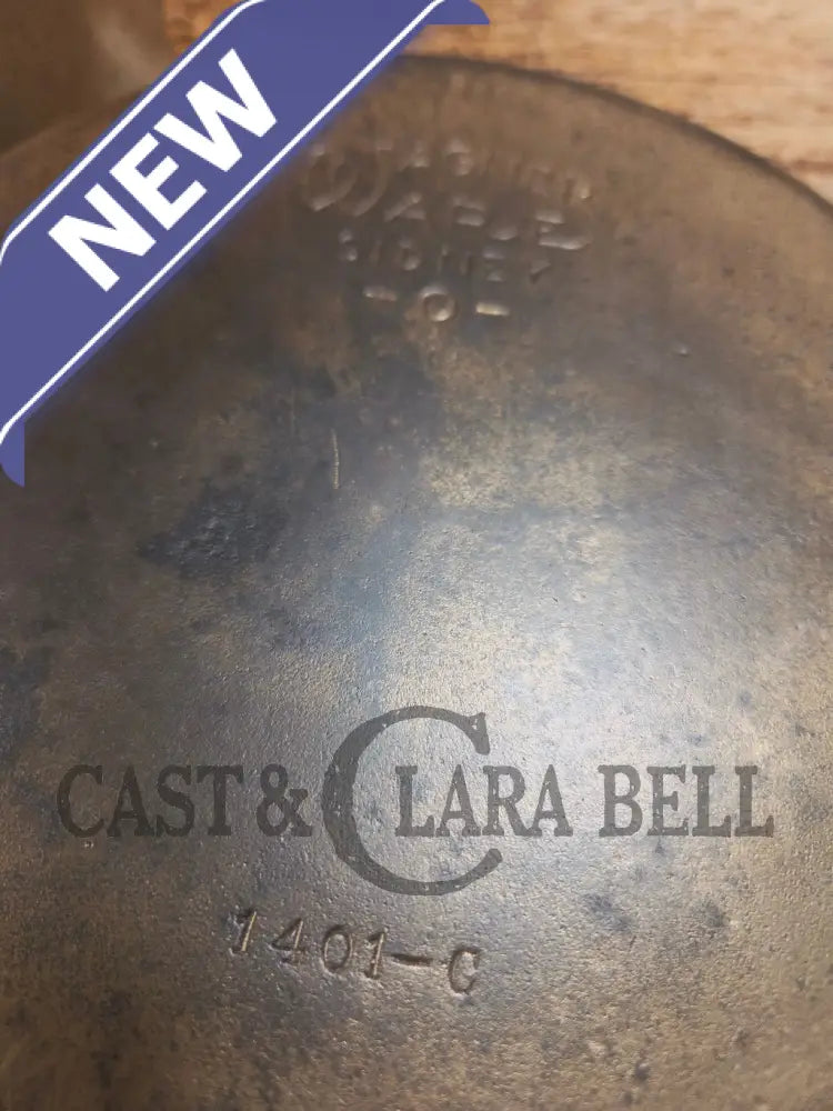 TWO skillets in one! 1920’s Era Wagner Combo Cooker 1401/1401. Nickel Outside Black Iron Inside - Skillet
