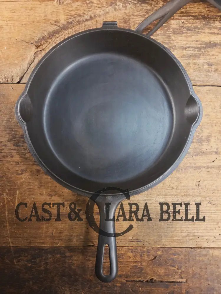 TWO skillets in one! Beautiful Griswold No. 80 Combo Cooker with Small Block Logo 1102 & 1103 Skillet