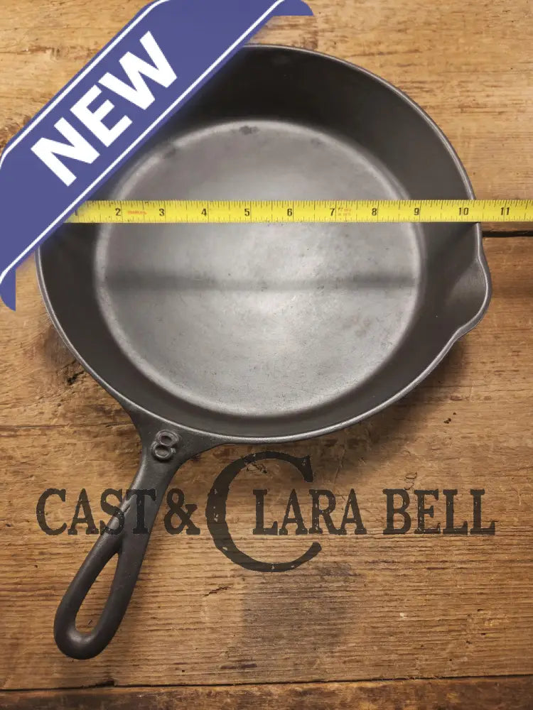 Unique! 1910’s Lodge #8 Skillet with Arc Logo Heat Ring Raised ’P’. Our favorite line of daily skillets!