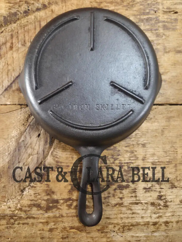 Unique and tough to find! Circa 1940’s Birmingham Stove & Range No. 3 Egg Skillet ’Mercedes’ style bottom 6 1/2 Inches