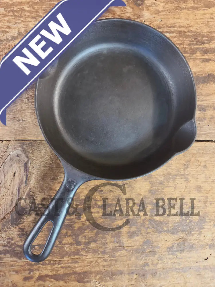 UNIQUE! Griswold No. 3 Skillet with MEDIUM Block Logo AND Groove Handle! Erie PA 709 - Skillet