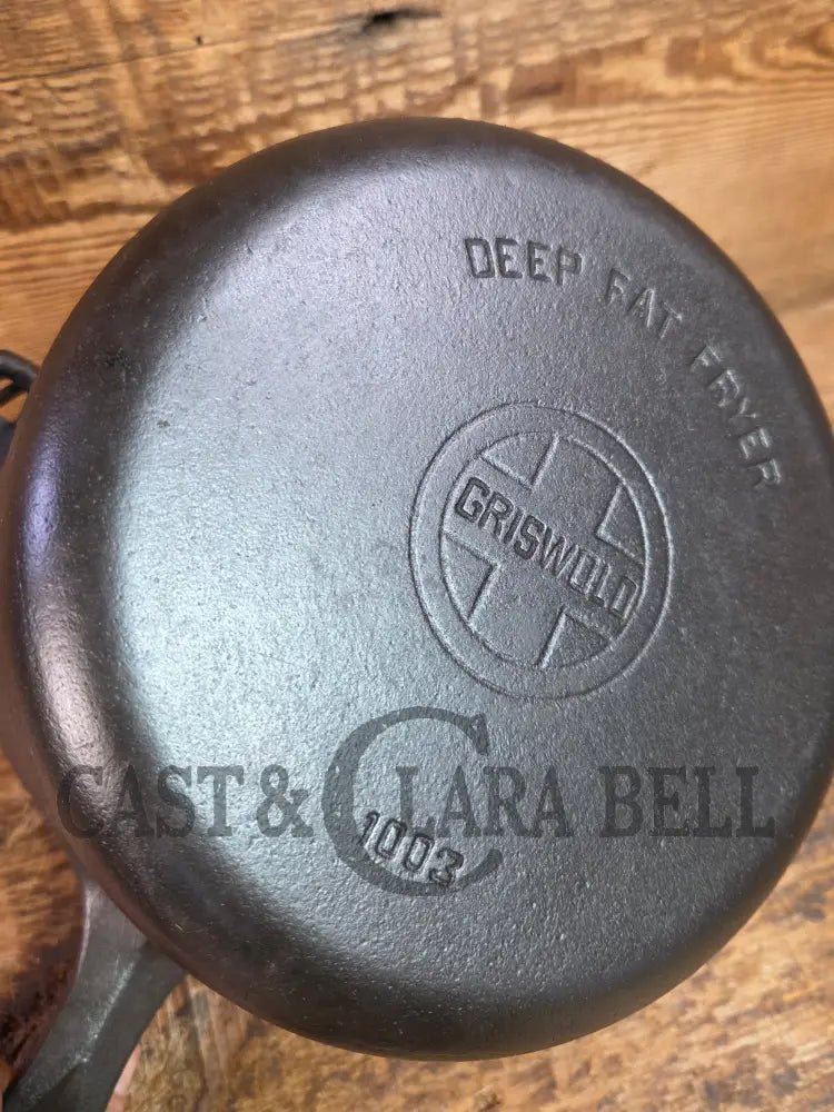 Very 1930’s HTF Griswold Deep Fat Fryer 1003. Restored and Ready To Use! Soups Stews and Deep frying - Skillet