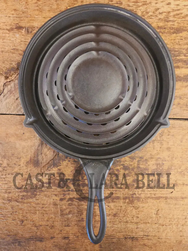 Very Cool 1 of 2 Silver Co. Brooklyn Broiler top. Great as a standalone or a set completer - Skillet