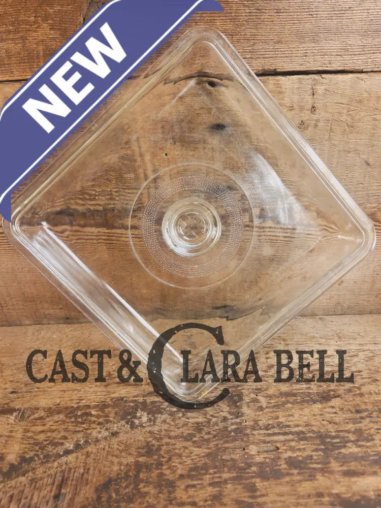 Very cool! 1940’s Era Fully marked Griswold glass square skillet lid! Fits Utility skillet Skillet