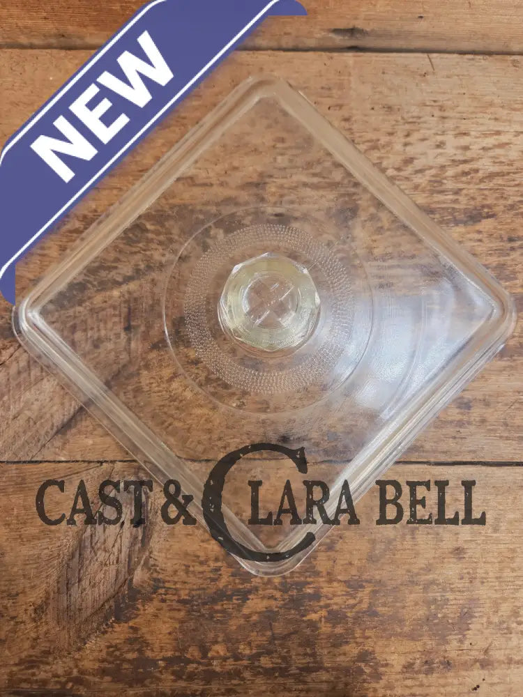 Very cool! 1940’s Era Fully marked Griswold glass square skillet lid! Fits Utility skillet Skillet