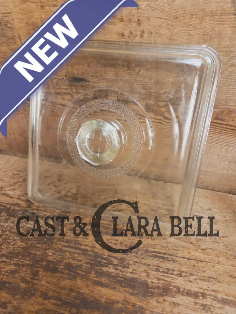 Very cool! 1940’s Era Fully marked Griswold glass square skillet lid! Fits Utility skillet Skillet