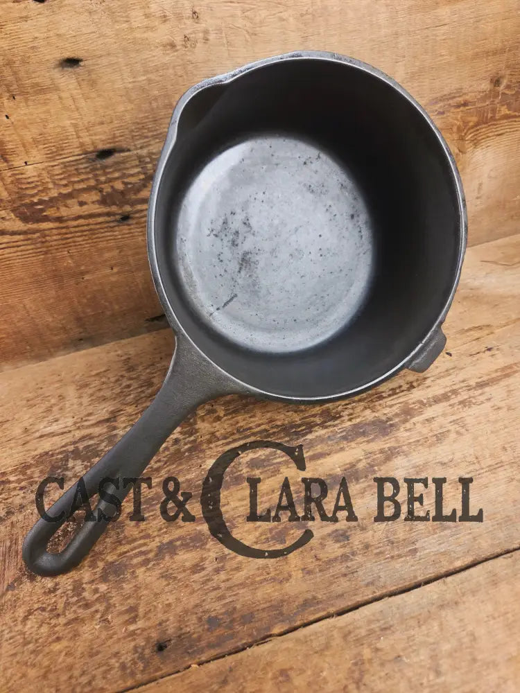 Very cool #3 Birmingham Stove & Range 3 quart sauce pot. Perfect bean pot for your grill! Dutch Ovens Trivets & Kettles