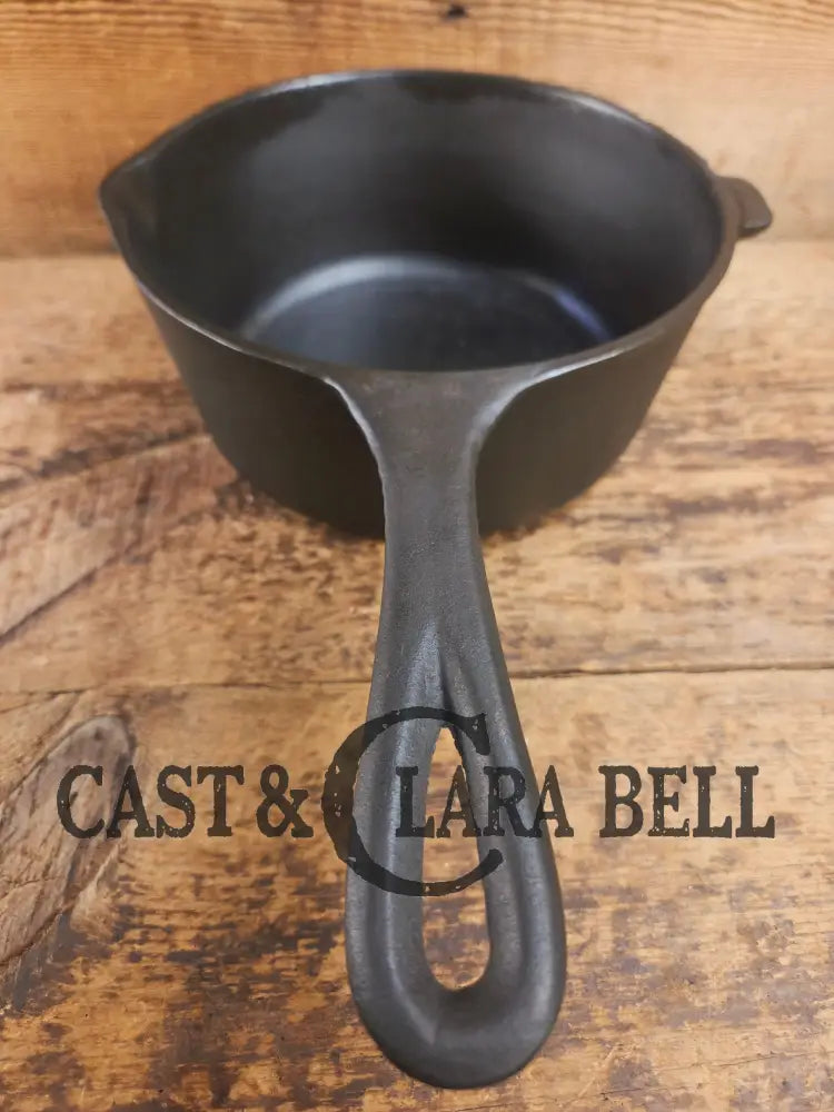 Very cool #3 Birmingham Stove & Range 3 quart sauce pot. Perfect bean pot for your grill! Dutch Ovens Trivets & Kettles