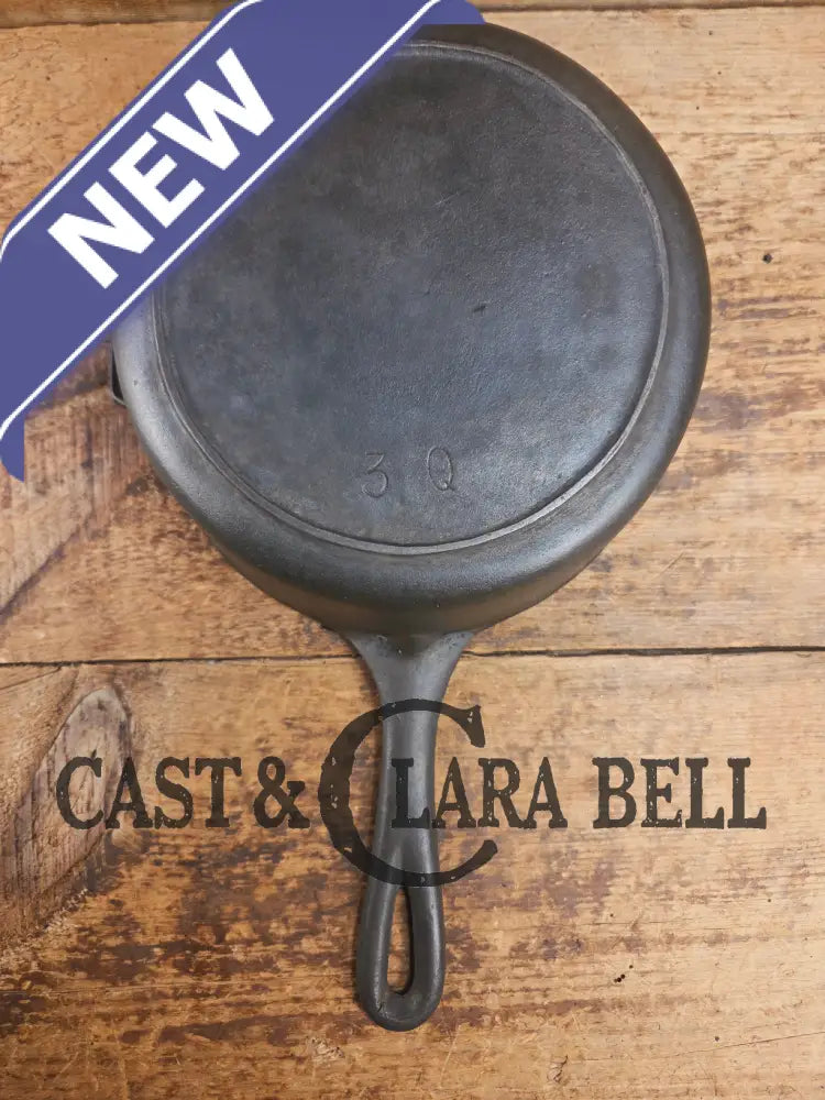 Very cool #3 Birmingham Stove & Range 3 quart sauce pot. Perfect bean pot for your grill! Dutch Ovens Trivets & Kettles