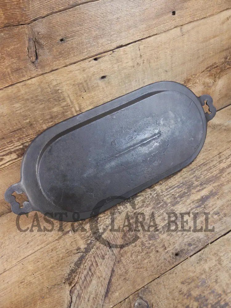 Very cool! Late 1800βs Antique Gate-marked #8 Cast Iron Griddle/Sad Iron Heater. Ornate fancy handles awesome for