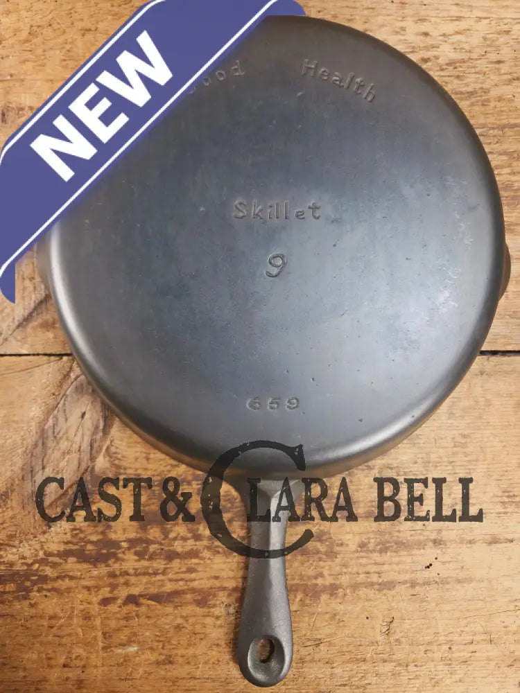 Very cool skillet. Griswoldβs Good Health #9 Cast Iron Skillet 659. Classic Department store piece! Skillet