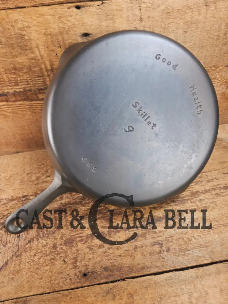 Very cool skillet. Griswoldβs Good Health #9 Cast Iron Skillet 659. Classic Department store piece! Skillet