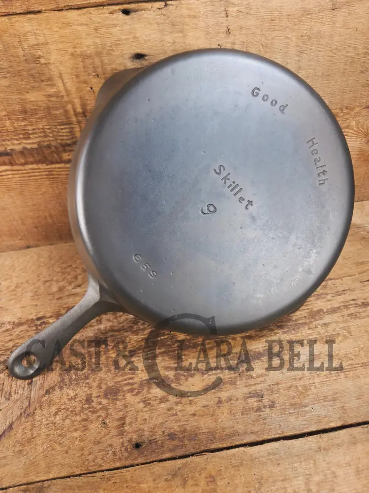 Very cool skillet. Griswoldβs Good Health #9 Cast Iron Skillet 659. Classic Department store piece! Skillet