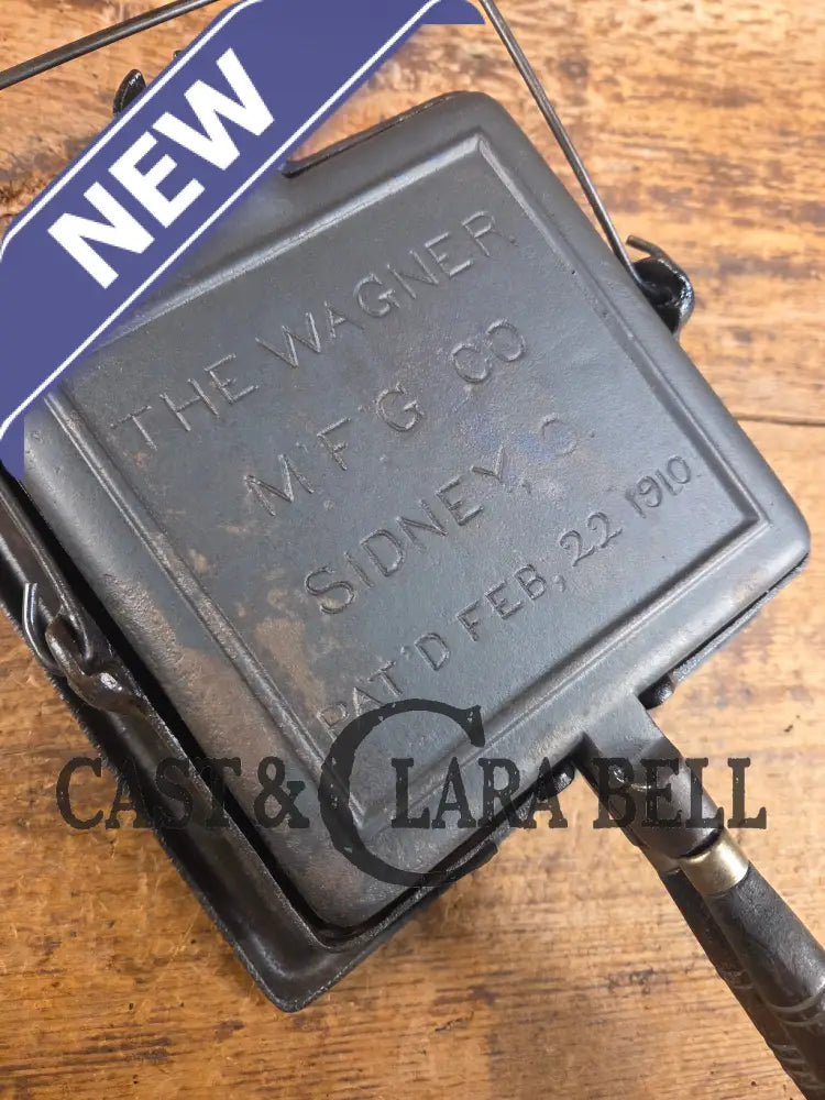 VERY early 1910’s Wagner Square Waffle Iron with Tall Base. Hard to find! Ready to make crispy waffles Waffle Iron