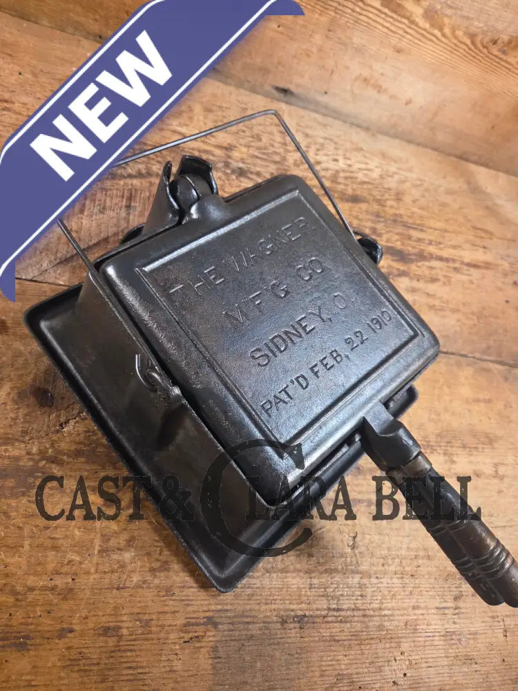 VERY early 1910’s Wagner Square Waffle Iron with Tall Base. Hard to find! Ready to make crispy waffles Waffle Iron
