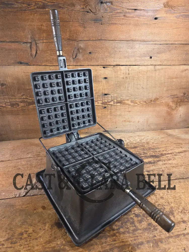VERY early 1910’s Wagner Square Waffle Iron with Tall Base. Hard to find! Ready to make crispy waffles Waffle Iron