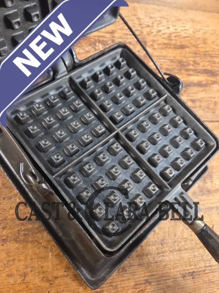 VERY early 1910’s Wagner Square Waffle Iron with Tall Base. Hard to find! Ready to make crispy waffles Waffle Iron