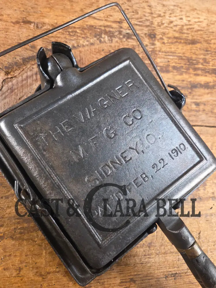 VERY early 1910’s Wagner Square Waffle Iron with Tall Base. Hard to find! Ready to make crispy waffles Waffle Iron