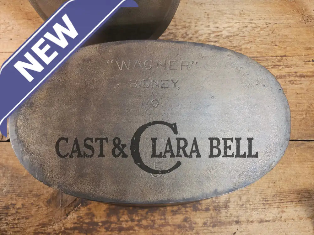 Very early Wagner #5 Nickle finish oval roaster. Beautiful patina on the outside and near perfect inside. Great bread