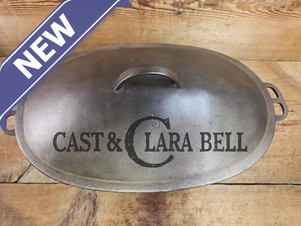 Very early Wagner #5 Nickle finish oval roaster. Beautiful patina on the outside and near perfect inside. Great bread