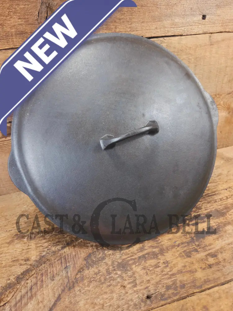 Very Hard to Find Griswold No. 12 Cast Iron Low Dome Skillet Lid with Large Block Logo #472 - Skillet