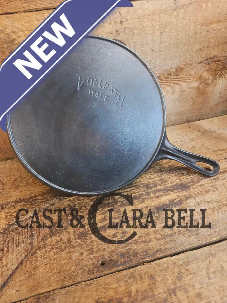 Very nice Vollrath Fully Marked #9 Skillet (c. 1920’s) Fully restored and ready to use! - Skillet