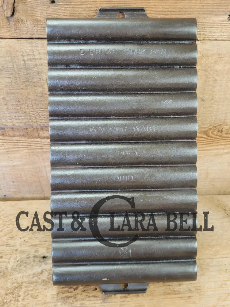 Very unique! Wagner #22 Bread Stick Gem Pan. Cross makers mark βEβ Gem Pan fully restored