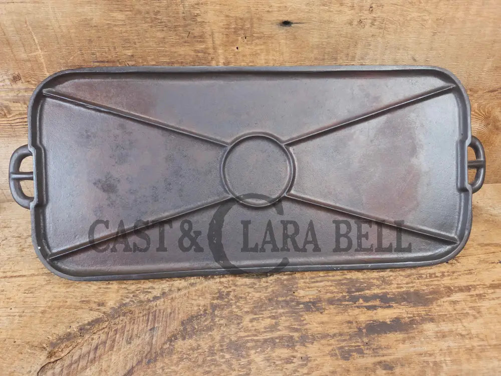 Wagner #8 cast iron long griddle. Great for campfire pancakes! - Griddle