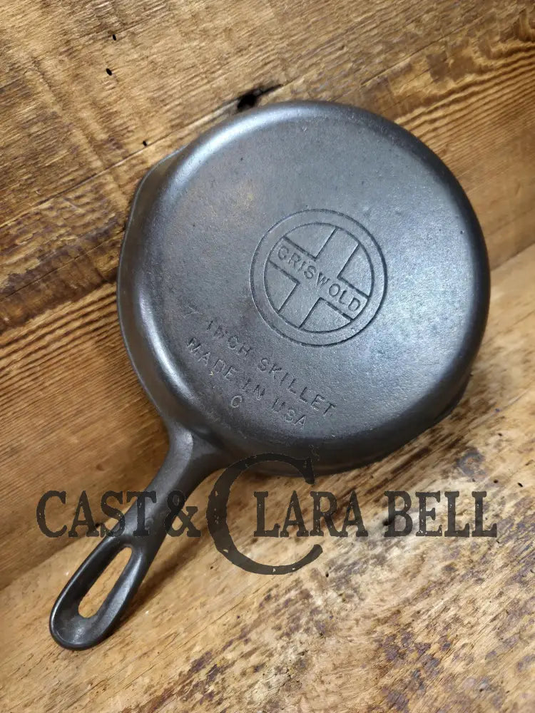 Wagner made Griswold #3 Cast Iron Skillet with Smooth Bottom 7 inch skillet Made in USA Skillet