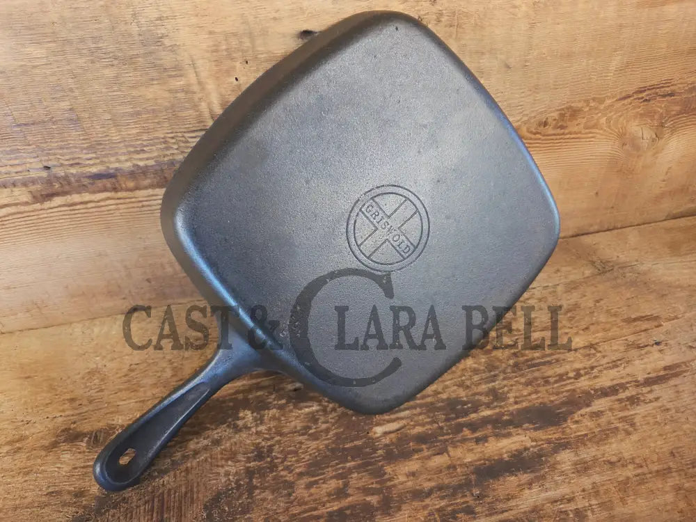 Wagner made Griswold Square Skillet with Small Block Logo 55. Restored and Ready to Use! - Skillet