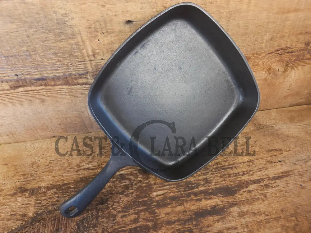 Wagner made Griswold Square Skillet with Small Block Logo 55. Restored and Ready to Use! - Skillet