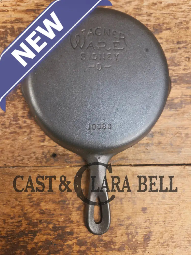 Wagner Ware #3 Cast Iron Egg Skillet with Stylized Logo and Smooth Bottom 1053 Q Skillet