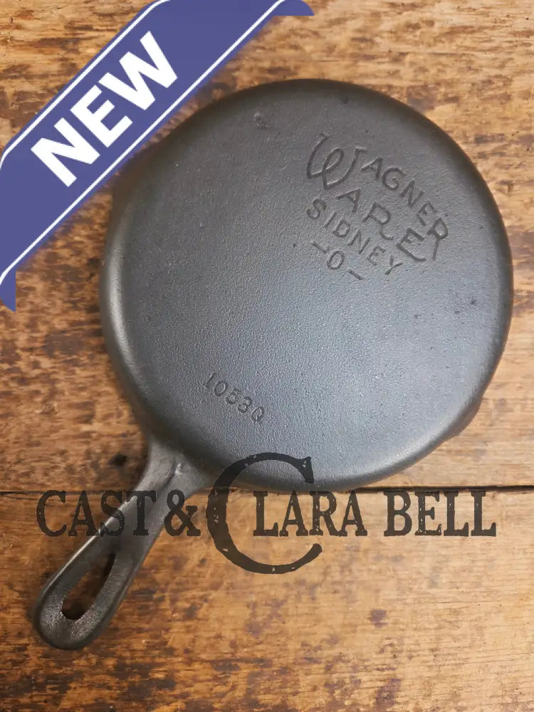 Wagner Ware #3 Cast Iron Egg Skillet with Stylized Logo and Smooth Bottom 1053 Q Skillet