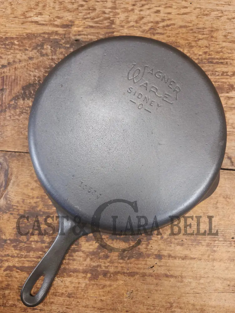Wagner Ware #8 Cast Iron Skillet with Stylized Logo and Smooth Bottom 1058 J SC24 - Skillet